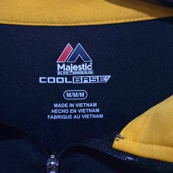 Pittsburgh Penguins Majestic Cool Base 1/4 Zip Pullover Jacket Mens Size Medium - Picture 3 of 5